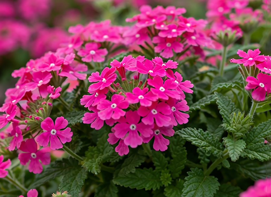 Hot Pink Verbena Flowers Last All Season